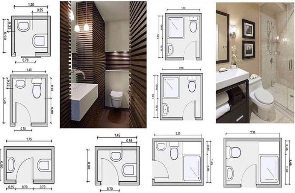 Xác định trước diện tích nhà vệ sinh