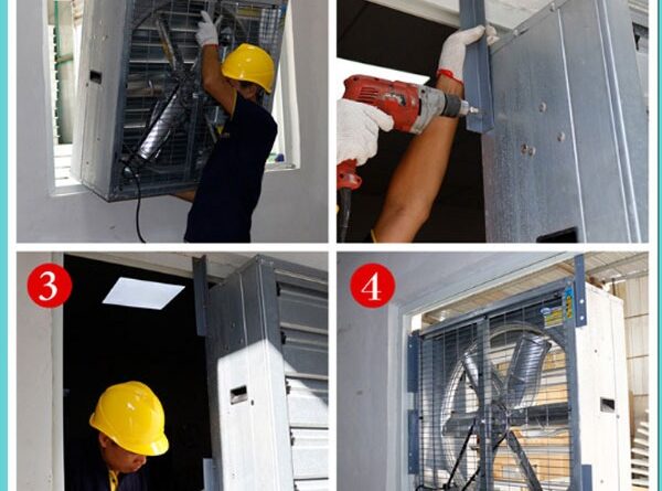 Quy trình lắp đặt quạt thông gió vuông chi tiết