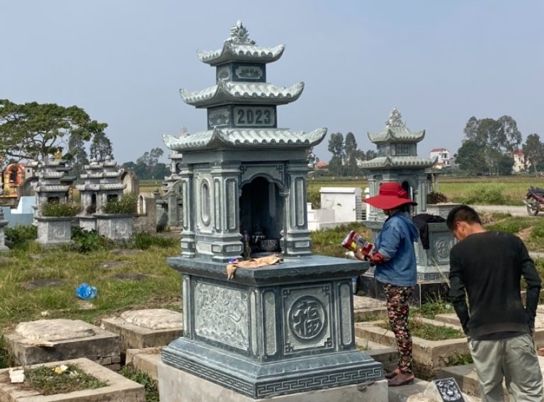 Thiết kế lăng mộ nguyên khối đẹp