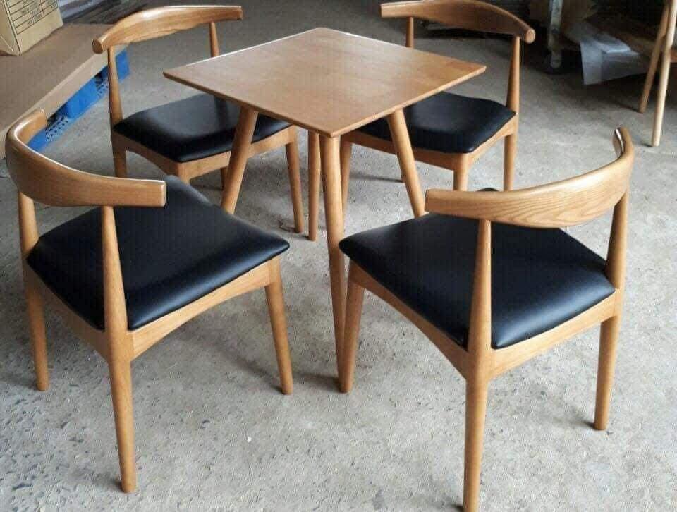 Ghế cafe từ gỗ tự nhiên bền
