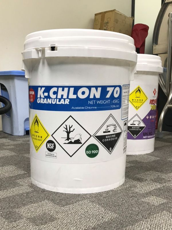 Chlorine là loại hoá chất khử trùng chính