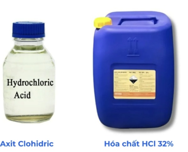 Axit HCl 32% được dùng phổ biến vì độ hiệu quả cao mà vẫn đảm bảo dễ kiểm soát trong quá trình vận hành.