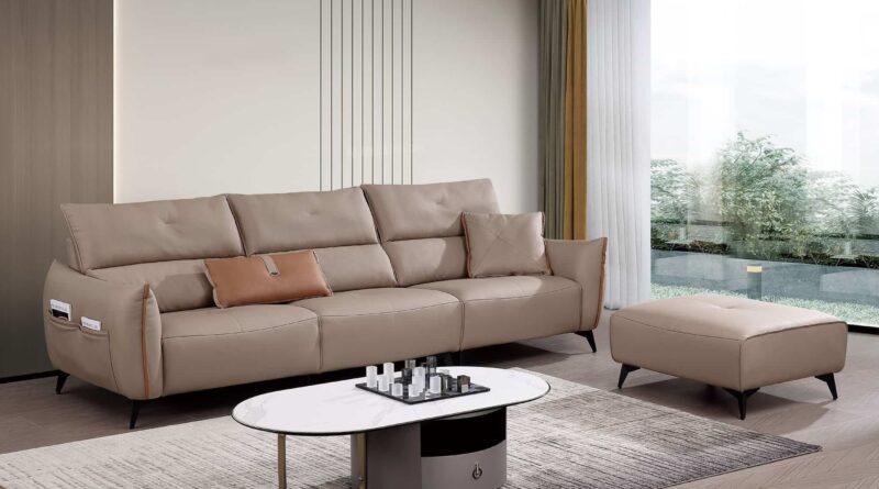 Cách bài trí sofa có bàn trà gắn liền đẹp mắt, tiện nghi