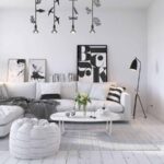 Cách phối hợp sofa da màu trắng trong nội thất