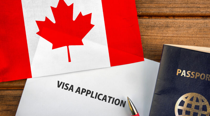 Canadian traveler holding vietnam visa on arrival for canadian citizens at airport