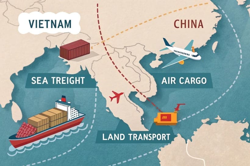 Quy trình vận chuyển hàng 1688 từ Trung Quốc về Việt Nam