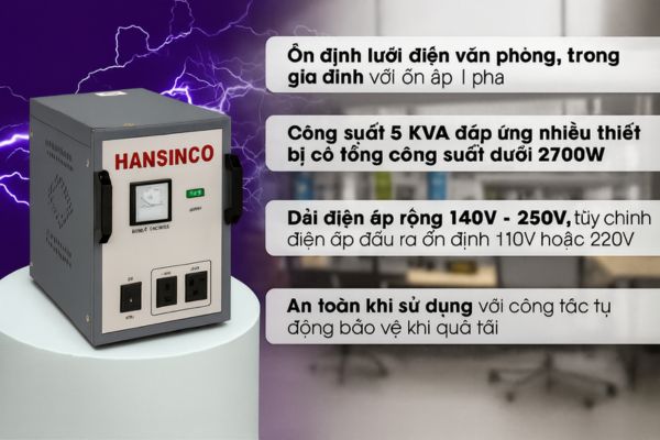 Ổn định điện áp? Vai trò và lưu ý khi sử dụng ổn định điện áp