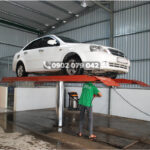 Cầu nâng 1 trụ Ấn Độ được nhiều tiệm rửa xe chọn nhờ giá hợp lý, thiết kế gọn và hiệu suất cao