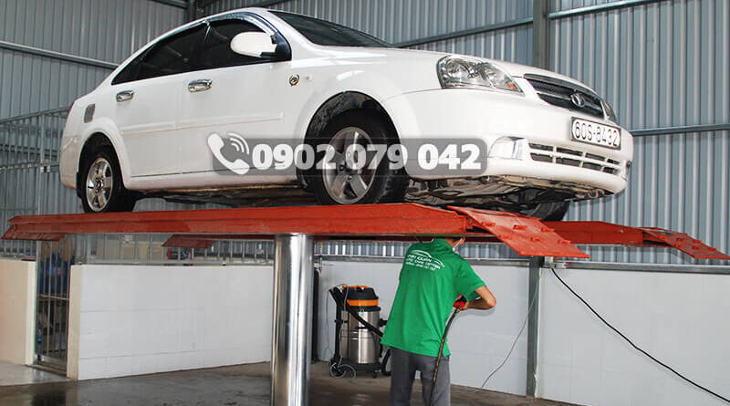 Cầu nâng 1 trụ Ấn Độ được nhiều tiệm rửa xe chọn nhờ giá hợp lý, thiết kế gọn và hiệu suất cao