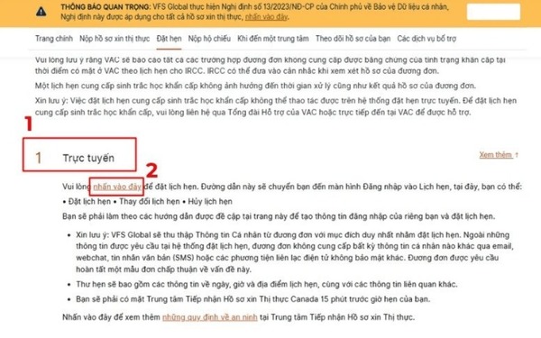 Cách đặt lịch hẹn nộp visa Canada đúng quy trình