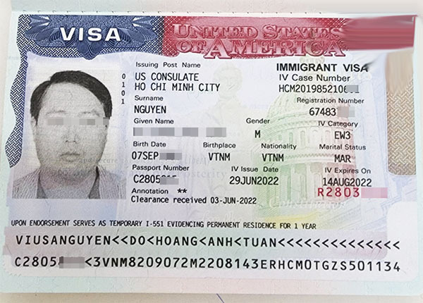 Cách đọc và kiểm tra thông tin trên visa Mỹ