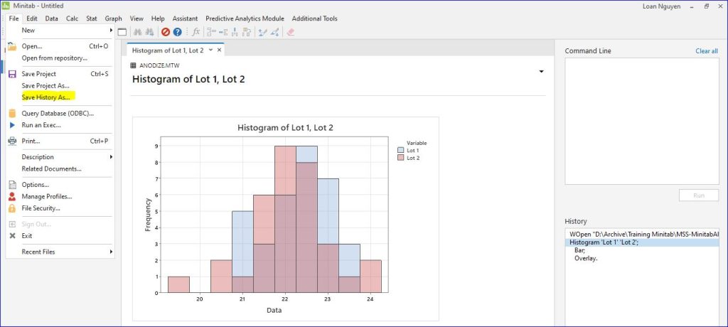Hướng dẫn cơ bản sử dụng phần mềm Minitab
