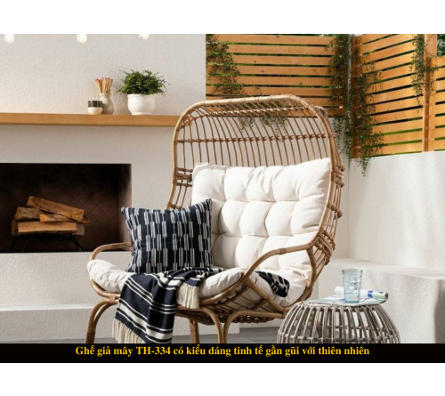 Mẫu ghế thư giãn có kiểu dáng tinh tế gần gũi với thiên nhiên
