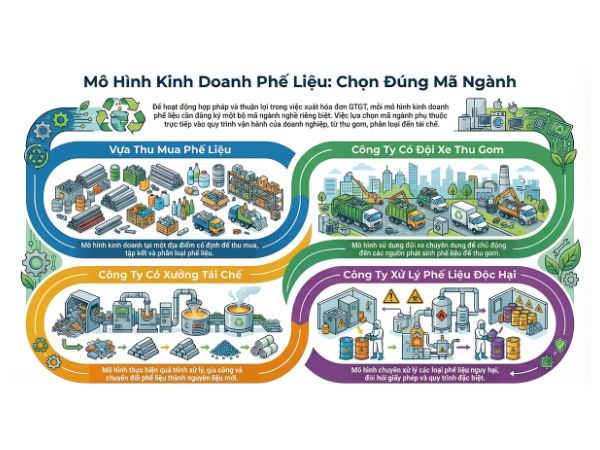 Các mô hình kinh doanh mua bán phế liệu phổ biến